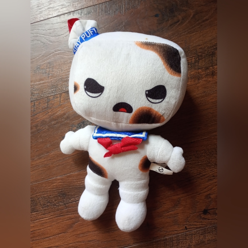 GhostBuster Toasted Marshmallow Stay Puft Marshmallow White and Brown Plush Toy